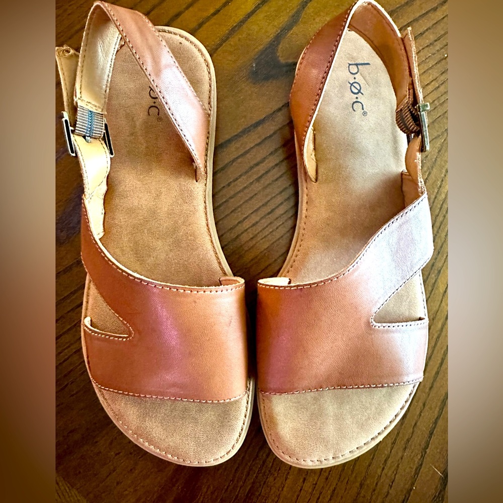 BOC Brown Leather Sandals
